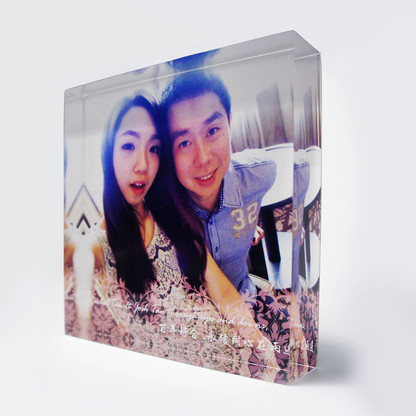 Acrylic Photo Block 120 x 120mm - Clik Clok