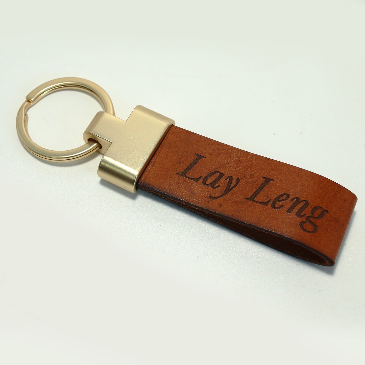Personalized Leather Keychain - Clik Clok