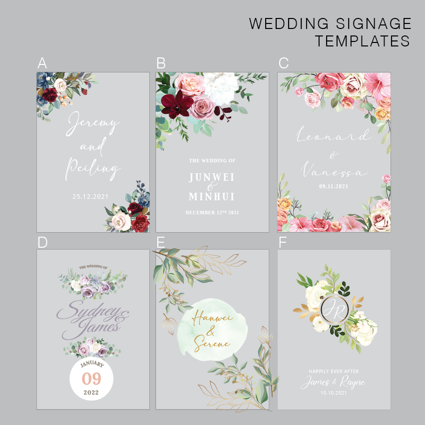 Premium Frosted Wedding Sign