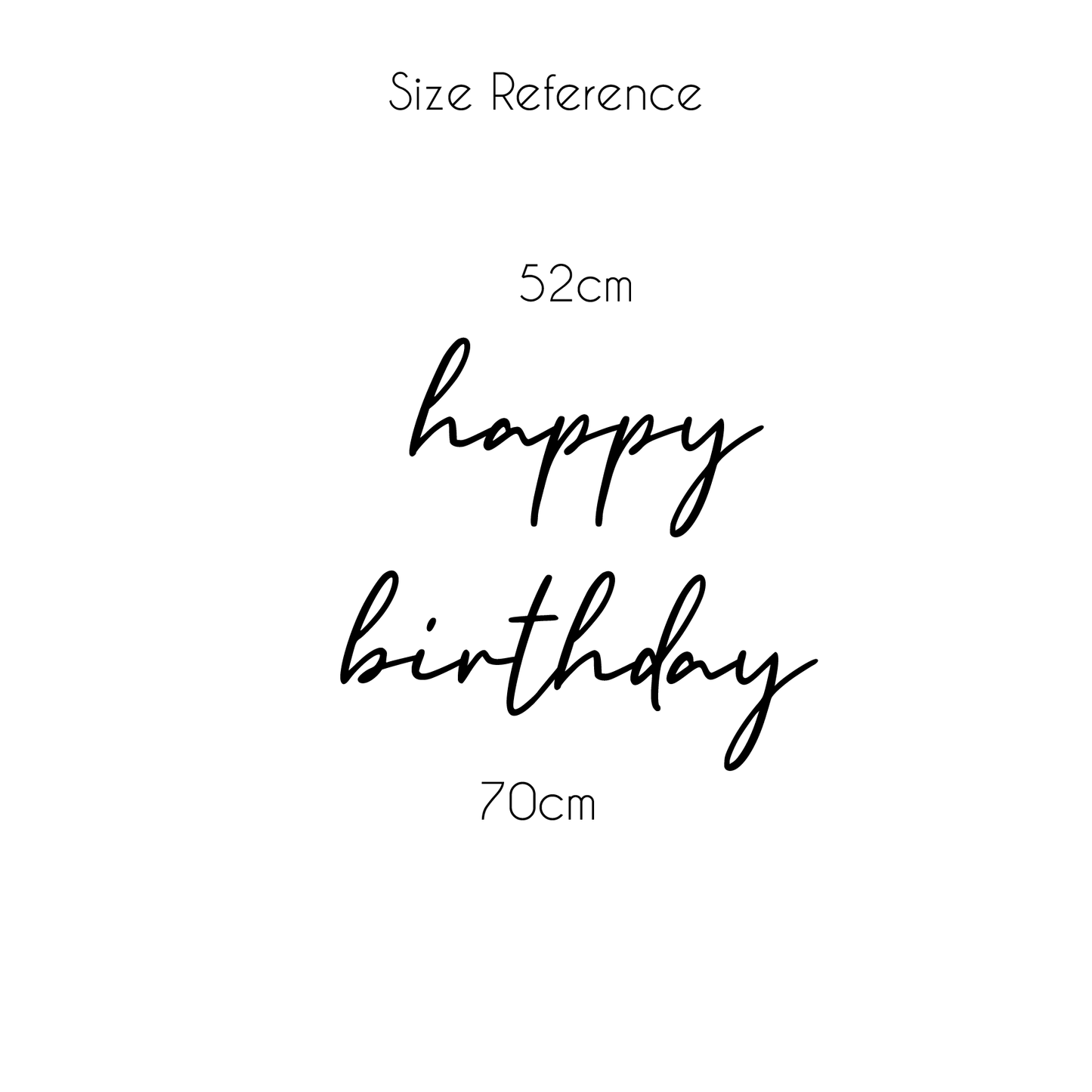 Happy Birthday Signage Cutout - 2 Lines