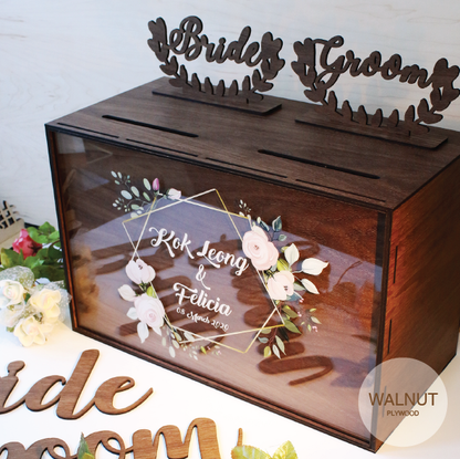 Wedding Angbao Box Dual Compartment - Clik Clok